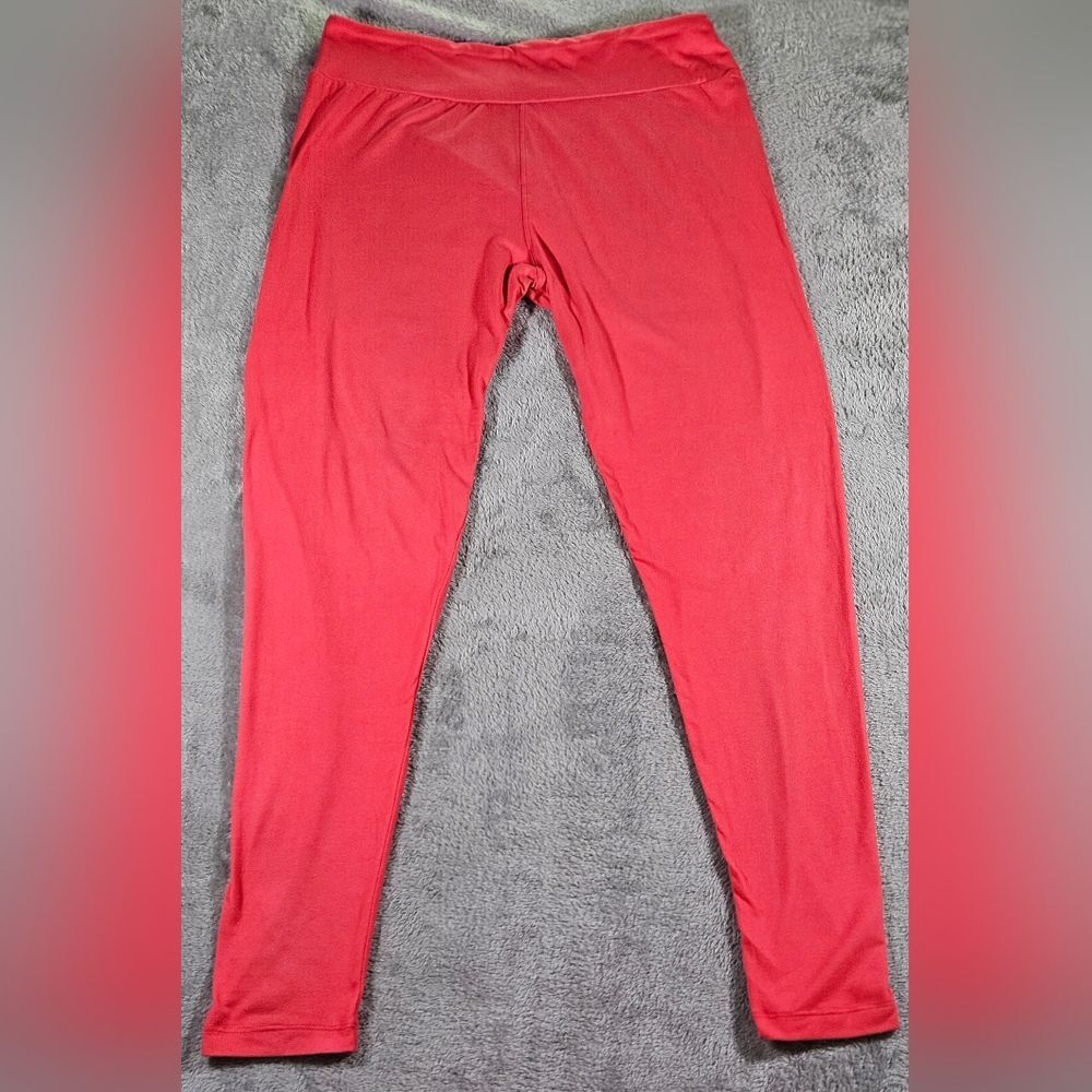 LulaRoe Womens Tall and Curvy Coral Pink Leggings.
